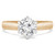 Round Diamond Solitaire Engagement Ring in Yellow Gold