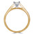 Round Diamond Solitaire Engagement Ring in Yellow Gold