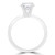 Round Diamond Solitaire Engagement Ring in White Gold