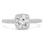 Round Diamond Vintage Halo Engagement Ring in White Gold