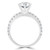 Round Diamond Solitaire with Accents Engagement Ring in White Gold
