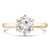 Round Diamond 6-Prong Trellis Solitaire Engagement Ring in Yellow Gold