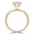 Round Diamond 6-Prong Solitaire Engagement Ring in Yellow Gold