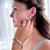 Radiant Diamond Cathedral Split-Shank Halo Engagement Ring in White Gold