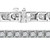 Round Diamond Milgrained Tennis Bracelet in White Gold