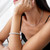 Round Diamond Milgrained Tennis Bracelet in White Gold