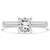 Cushion Diamond Solitaire Engagement Ring in White Gold