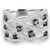 Round Black Diamond Cocktail Ring in White Gold (MDR140086)