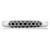 Round Black Diamond Three-row Semi-Eternity Wedding Band Ring in White Gold (MDR190062)