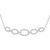 Round Diamond Chain Necklace in White Gold (MDR210019)
