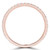 Round Diamond 3/4 Way Semi-Eternity Wedding Band Ring in Rose Gold (MVSXB0073-R)