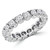 Full Eternity Round Diamond Anniversary Wedding Band Ring in White Gold (MVSAR1002-W)