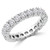 Full Eternity Round Diamond Anniversary Wedding Band Ring in White Gold (MVSAR0004-W)