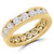 Full Eternity Round Diamond Anniversary Wedding Band Ring in Yellow Gold (MVSAR1006-Y)