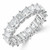 Full Eternity Princess Diamond Anniversary Wedding Band Ring in White Gold (MVSAR1012-W)