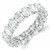 Full Eternity Oval Diamond Anniversary Wedding Band Ring in White Gold (MVSAR1015-W)