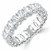 Full Eternity Oval Diamond Anniversary Wedding Band Ring in White Gold (MVSAR1016-W)
