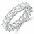 Full Eternity Asscher Diamond Anniversary Wedding Band Ring in White Gold (MVSAR1017-W)