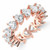 Full Eternity Heart Diamond Anniversary Wedding Band Ring in Rose Gold (MVSAR1019-R)