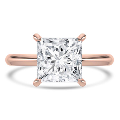 Princess Diamond Solitaire Engagement Ring in Rose Gold (MVSLG1441-R)