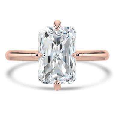 Radiant Diamond Compass Prong Solitaire Engagement Ring in Rose Gold (MVSLG1356-R)