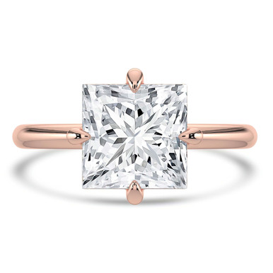 Princess Diamond Compass Prong Solitaire Engagement Ring in Rose Gold (MVSLG1355-R)
