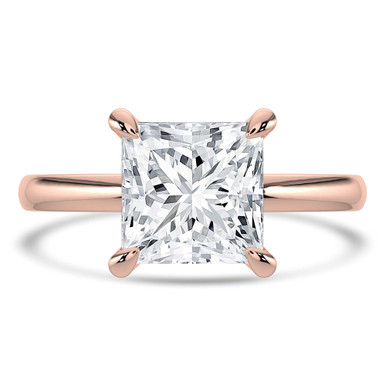 Princess Diamond Solitaire Engagement Ring in Rose Gold (MVSLG1342-R)
