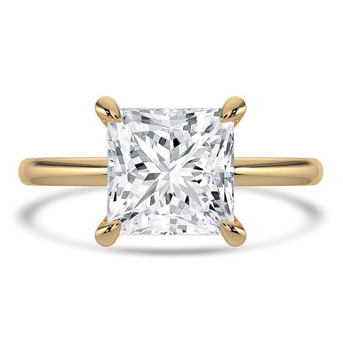 Princess Diamond Solitaire Engagement Ring in Yellow Gold (MVSLG1333-Y)