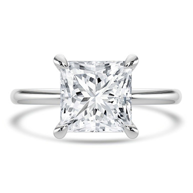 Princess Diamond Solitaire Engagement Ring in White Gold (MVSLG1333-W)
