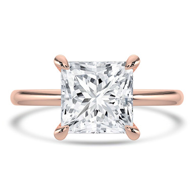 Princess Diamond Solitaire Engagement Ring in Rose Gold (MVSLG1333-R)