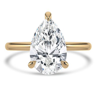 Pear Diamond Solitaire Engagement Ring in Yellow Gold (MVSLG1332-Y)