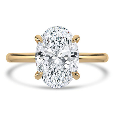Oval Diamond Solitaire Engagement Ring in Yellow Gold (MVSLG1331-Y)