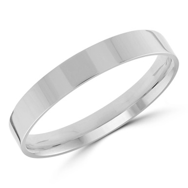3 MM Classic Womens Wedding Band in White Gold (MDVBC0003-3MM-W)