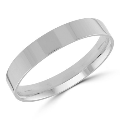4 MM Classic Womens Wedding Band in White Gold (MDVBC0003-4MM-W)