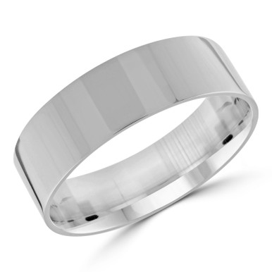 7 MM Classic Womens Wedding Band in White Gold (MDVBC0003-7MM-W)