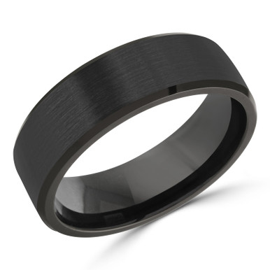 7 MM Alternative Mens Wedding Band in Black Cobalt (MDVBA0007)