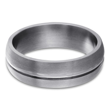 7 MM Alternative Mens Wedding Band in Grey Tantalum (MDVBA0022)