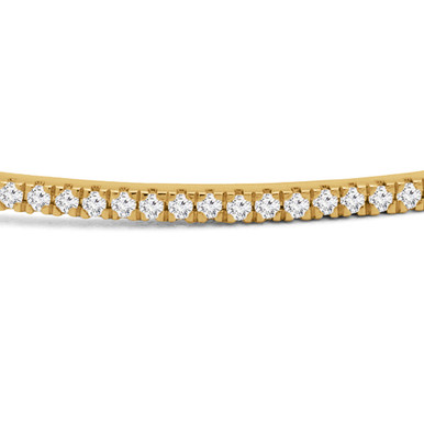 Round Diamond Bangle Bracelet in Yellow Gold (MDR170110)