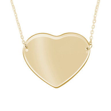Heart Necklace in Yellow Gold (18" Chain) (MDR210180)