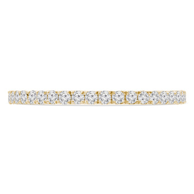 Round Diamond 3/4 Way Semi-Eternity Wedding Band Ring in Yellow Gold (MVSXB0073-Y)