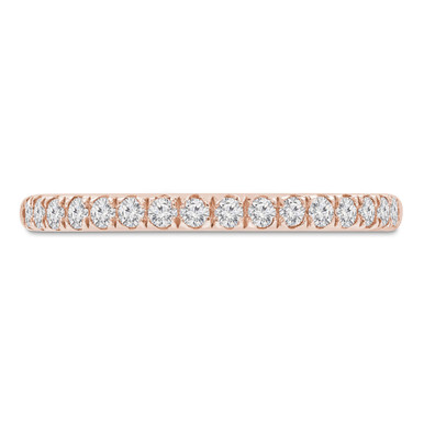 Round Diamond 3/4 Way Semi-Eternity Wedding Band Ring in Rose Gold (MVSXB0080-R)