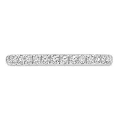 Round Diamond 3/4 Way Semi-Eternity Wedding Band Ring in White Gold (MVSXB0080-W)