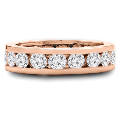Full Eternity Round Diamond Anniversary Wedding Band Ring in Rose Gold (MVSAR0007-R)
