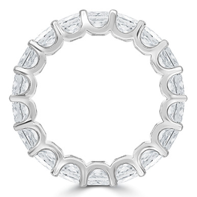 Lab Created Full Eternity Princess Diamond Anniversary Wedding Band Ring in White Gold (MVSAR0012-W)