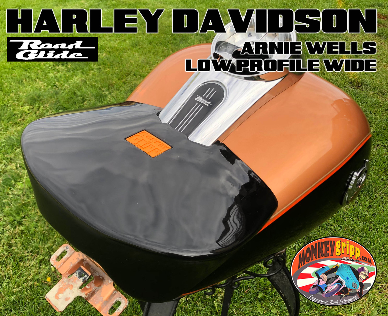 HARLEY-DAVIDSON 無塗装新品ナロータンク 約60cm 06-07 Suzuki GSX-R 600 & 750 MonkeyGripps