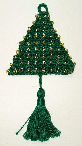CMPATC026 - Christmas Tree Ornament - Beaded Tree