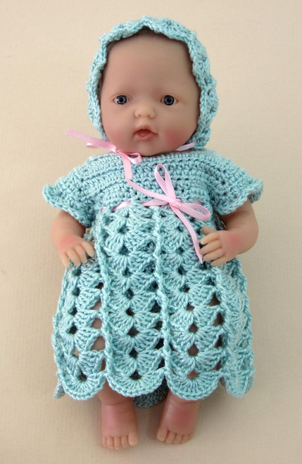 CMPATC062 Shell & Post Outfit for 7.5" Mini La Newborn Baby Doll