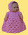 CMPATC064 Shell Pattern Outfit for 8" Berenguer Chubby Doll