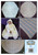 Back cover of Australian Craft Moods book, BK35 (A4) More Crocheted Shawls for Baby, by Vicki Moodie, 2 round shawls using 2 and 3ply, a 4ply square shawl, a hexagon baby blanket in 8ply and a baby's hooded carrying cape worked in 4ply