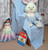 Image of finished baby rug from Craft Moods book BK20 Pattern 8.